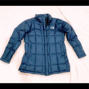 The North Face Women’s Down Parka in Navy Blue